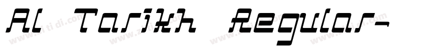 Al Tarikh Regular字体转换